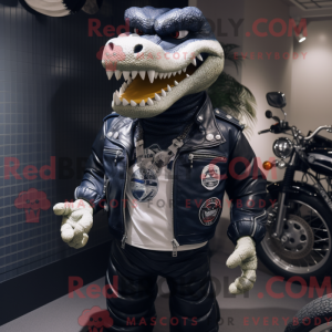 Navy Crocodile mascot...