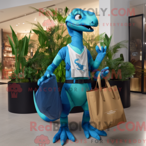 Cyaan Dimorphodon mascotte...