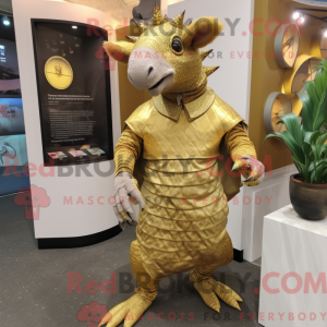 Costume mascotte de tatou...