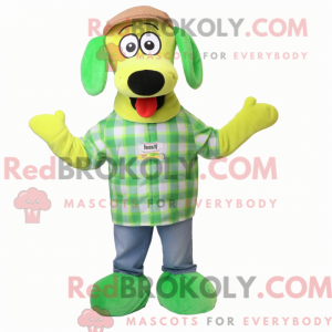 Lime Green Hot Dogs mascot...
