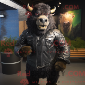 Costume mascotte de buffle...
