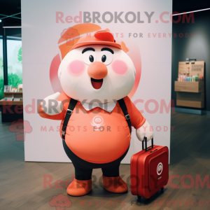 Peach Sow mascot costume...