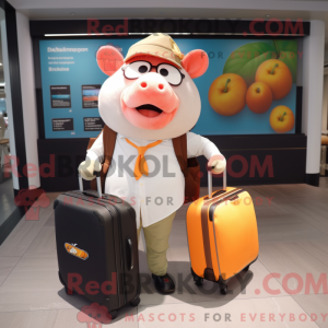 Peach Sow maskotdraktfigur...