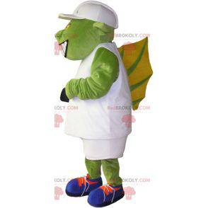 Green alien alien monster mascot - Redbrokoly.com