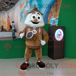 Personnage mascotte de but...