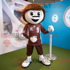 Brown Soccer Goal mascot...