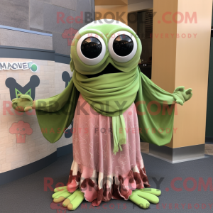 Olive Kraken mascot costume...