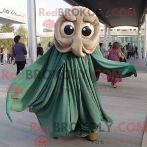 Oliven Kraken maskot...