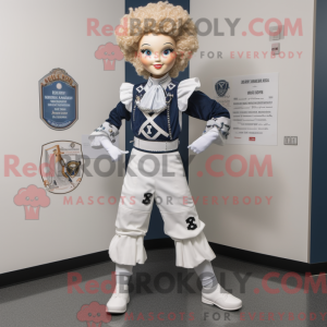 Hvid Irish Dancer maskot...