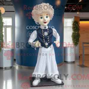 Hvid Irish Dancer maskot...