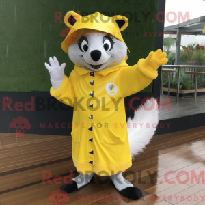 Lemon Yellow Badger mascot...