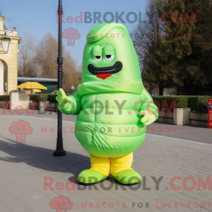 Postava maskota Lime Green...