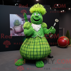 Limegrønn...