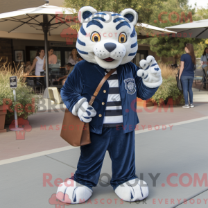 Navy Tiger Maskottchen...