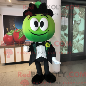 Green Apple mascot costume...
