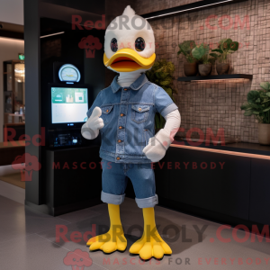 Duck maskot drakt karakter...