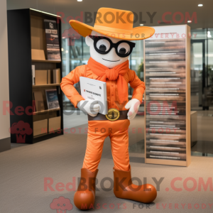 Orange Cowboy maskot...