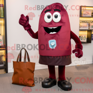 Maroon Granat maskot...