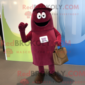 Máscara Maroon Granat com...