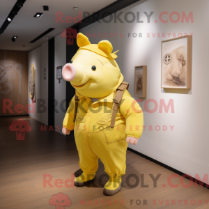 Lemon Yellow Sow mascot...