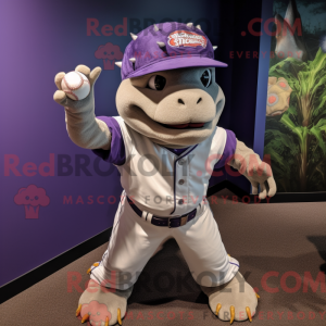 Personaggio mascotte viola...