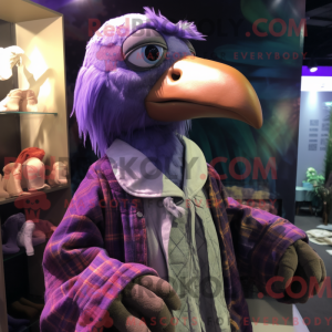 Personaggio mascotte viola...