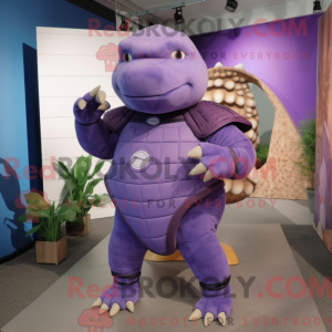 Lilla Glyptodon maskot...