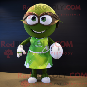 Oliven Rugby Ball maskot...