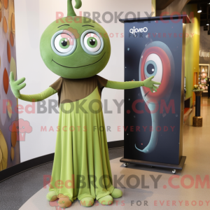 Olive Cyclops Maskottchen...