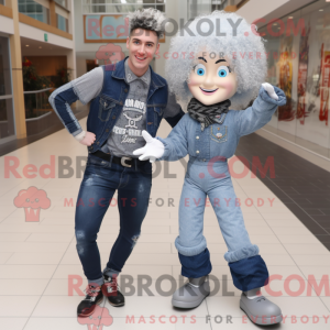 Gray Irish Dancer mascot...