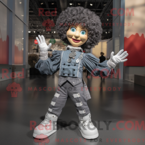 Gray Irish Dancer mascot...