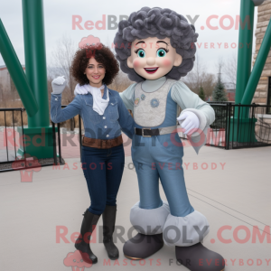 Gray Irish Dancer mascot...