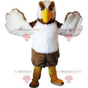 Mascot white and brown eagle looking nasty - Redbrokoly.com