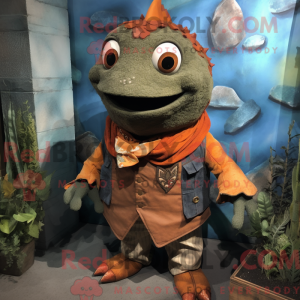 Costume mascotte de Piranha...