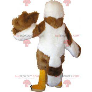 Mascot white and brown eagle looking nasty - Redbrokoly.com