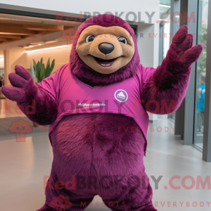 Magenta Giant Sloth máscara...