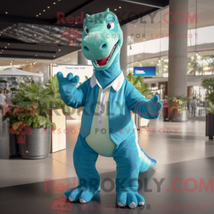 Turkis Diplodocus maskot...