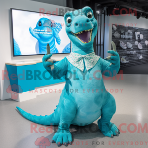 Turkis Diplodocus maskot...