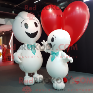 White Heart Shaped Balloons...