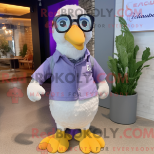 Lavendel-Albatros-Maskottch...