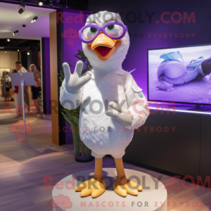 Lavendel Albatross maskot...