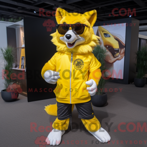 Costume de mascotte de loup...