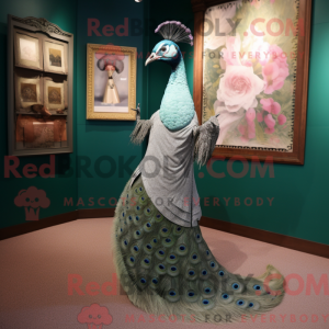Gray Peacock maskot...