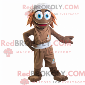Brun Aglet-maskotdraktfigur...