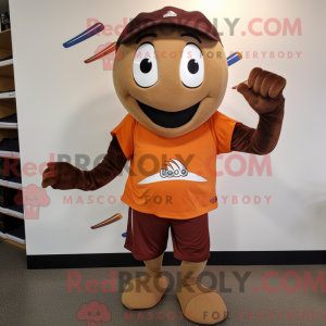 Brun Aglet maskot kostume...