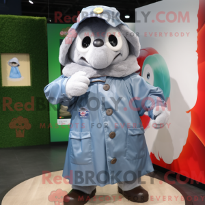 Gray Cherry mascot costume...