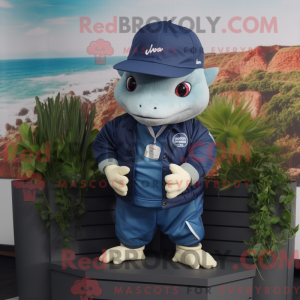 Navy Axolotls mascot...