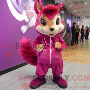 Disfraz de mascota Magenta...