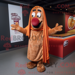 Brun Currywurst maskot...
