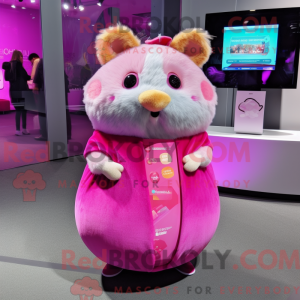 Máscara de hamster magenta...